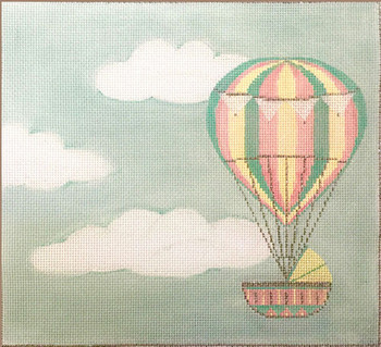 3701 Alice Peterson Designs Hot Air Balloon Birth Announcement 13 Mesh 11 x 10