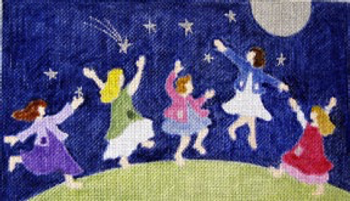 11974 CWD-B4 Catch a Star*  14.5 x 10 18 Mesh Stitch Painted Changing Women Designs