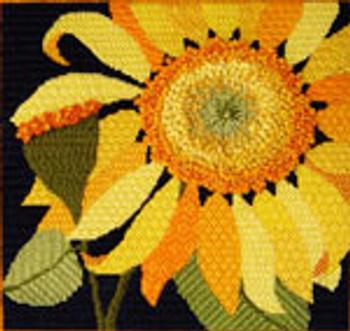 83919 CWD-FL119 Sunflower 8 x 8 18 Mesh Stitch Painted Changing Women Designs