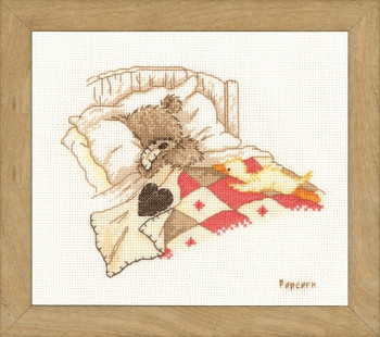 PNV11190	Counted Cross Stitch Kit Cuddle up aida  Vervaco 