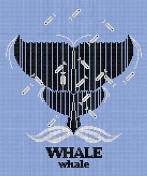 Whalewhale CH-W041 Charley Harper  18 Mesh 7 1/2 x 9