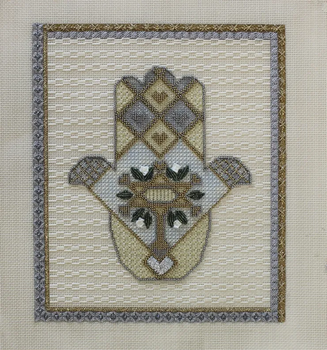 Hamsa Tree 9” x 8” 18 Mesh Sew Much Fun
