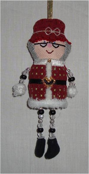 Christmas Mrs. Claus 5” x 2.5” 18 Mesh Sew Much Fun