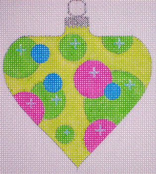 CH119B Atomic Christmas - Green Bubble Bauble 4" EyeCandy Needleart