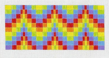 G110 Bargello - Rainbow  3x7 EyeCandy Needleart