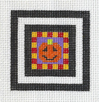 HW102A Jack O Lantern 2.5 x 2.5 EyeCandy Needleart