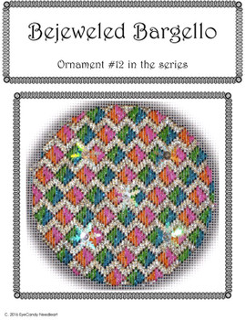 BB12 Bejeweled Bargello Chart 12 EyeCandy Needleart  Shown Finished