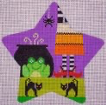 HW137 Spooky Star - Frog 5.5" EyeCandy Needleart