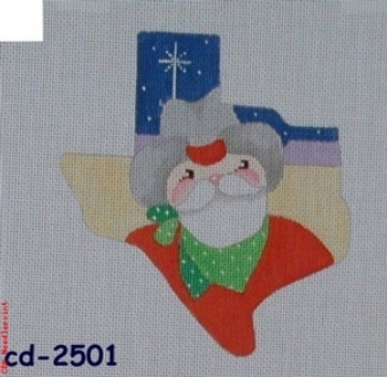 CD-2501 Texas Santa Texas Shape Bettieray Designs