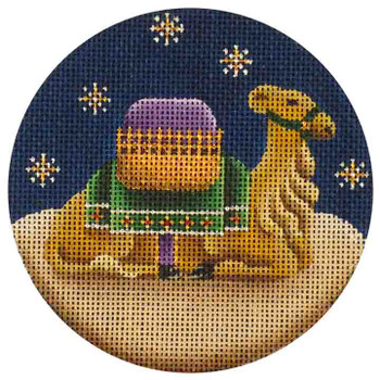 15j Green camel 4" Round 18 Mesh Rebecca Wood Designs!