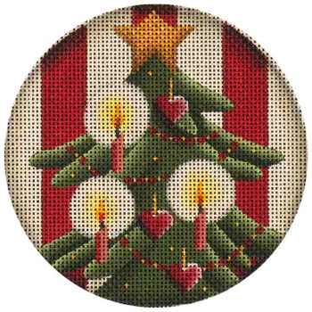 18d Heart Tree 4" Round18 Mesh Rebecca Wood Designs!