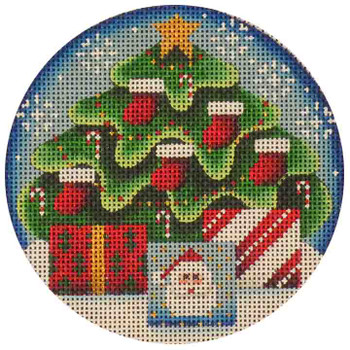 29L December Tree 4" Round 18 Mesh Rebecca Wood Designs!