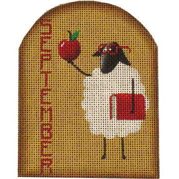 32i September sheep 3.5 x 4.5 18 Mesh Rebecca Wood Designs!