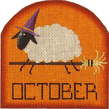 32j October sheep 4 x 4 18 Mesh Rebecca Wood Designs!