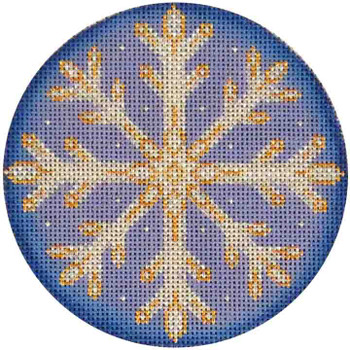52c 3rd snowflake 4" Round 18 Mesh Rebecca Wood Designs !
