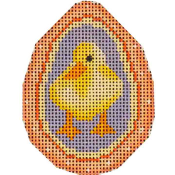 74e Duckling egg  2.25" x 3" 18 Mesh Rebecca Wood Designs!