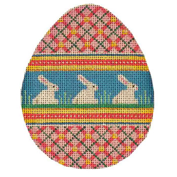 255c Bunny Egg  4 x 5 18 Mesh Rebecca Wood Designs!