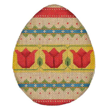 255a Tulip Easter Egg 4 x 5 18 Mesh Rebecca Wood Designs!