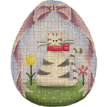 256d Kitten egg  4 x 5 18 Mesh Rebecca Wood Designs!