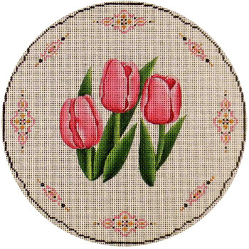 267i Tulips 10" Round 13 Mesh Rebecca Wood Designs !