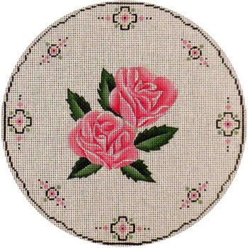 267f Roses 10" Round 13 Mesh Rebecca Wood Designs !