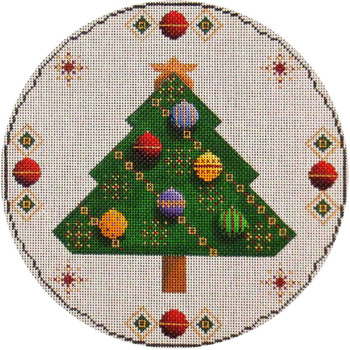 268L DecemberTree 10" Round 13 Mesh Rebecca Wood Designs!