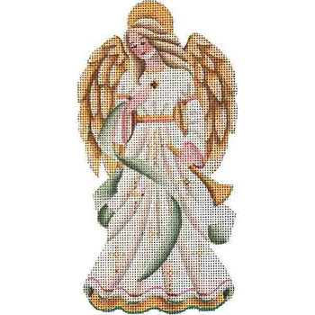 626e Nativity angel 2.5 x 7  18 Mesh Rebecca Wood Designs!