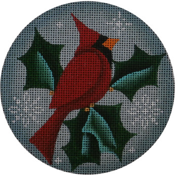 1028d Cardinal  4" Round 18 Mesh Rebecca Wood Designs !