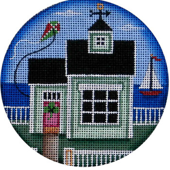 1032c Irish cottage 4" Round 18 Mesh Rebecca Wood Designs!