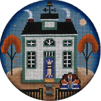 1032k Thanksgiving cottage 4" Round 18 Mesh Rebecca Wood Designs!