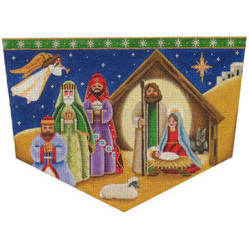 1415 Nativity cuff 8" x 11" 13 Mesh Rebecca Wood Designs!