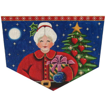 1413 Mrs. Clause 8" x 11" 18 Mesh Rebecca Wood Designs!