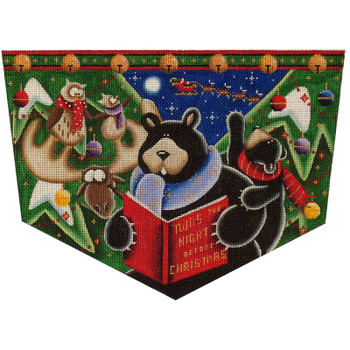 1425 Bear’s night before 8" x 11" 18 Mesh Rebecca Wood Designs!