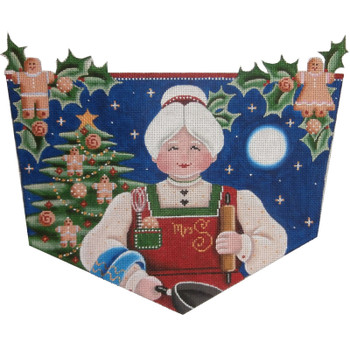 1452 Mrs. Clause Cookies 8 x 11 13 Mesh Rebecca Wood Designs!