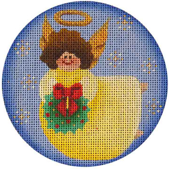 501a Wreath Angel 4" Round 18 Mesh Rebecca Wood Designs!