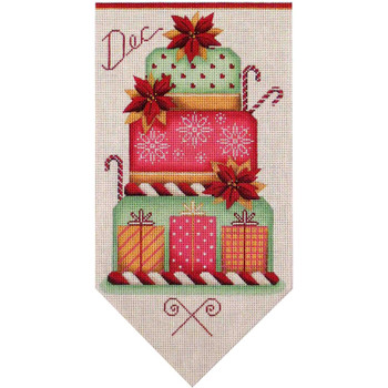 537L1 Dec banner cake  7" x 13" 18 Mesh Rebecca Wood Designs!