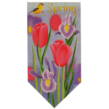 531p Spring banner 7" x 13" 18 Mesh Rebecca Wood Designs !