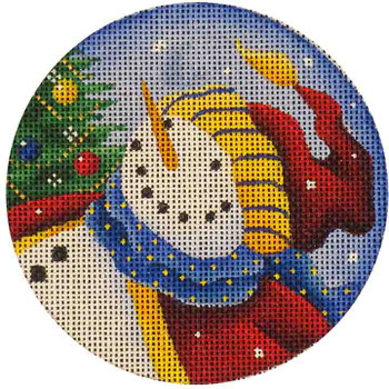 562a Snowman Magic 4" Round 18 Mesh Rebecca Wood Designs !