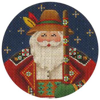 543m Swiss Santa 4" Round 18 Mesh Rebecca Wood Designs !