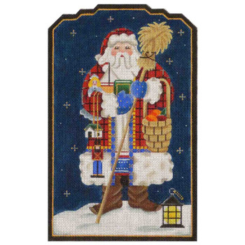 590b Swedish Santa 7 x 10 18 Mesh Rebecca Wood Designs!