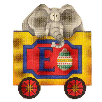 526a-z Letter E 4.3" x 5" 18 Mesh Rebecca Wood Designs !