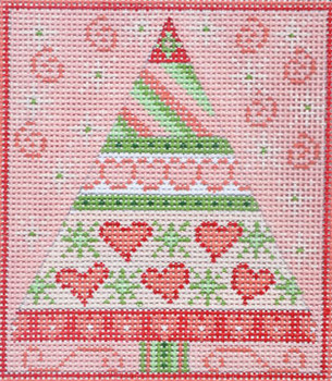 CH-220 Heart Tree 3 x 4 18 Mesh Danji Designs CH Designs