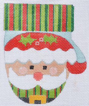 CH-299 Santa Mitten 3 1/2 x 4 1/2 18 Mesh Danji Designs CH Designs