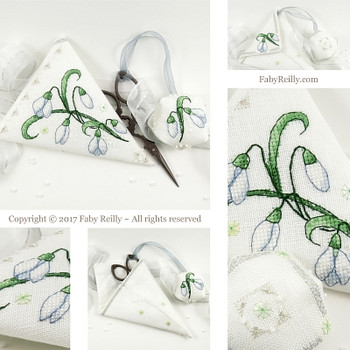 Snowdrop Scissor Case Faby Reilly Designs FRD-SSC 