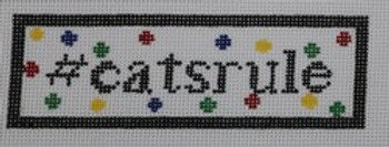 HT41#CatsRule  1.75x5  18 Mesh Kristine Kingston Needlepoint Designs