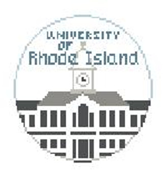 BT716 U of Rhode Island 4" diameter 18 Mesh Kathy Schenkel Designs