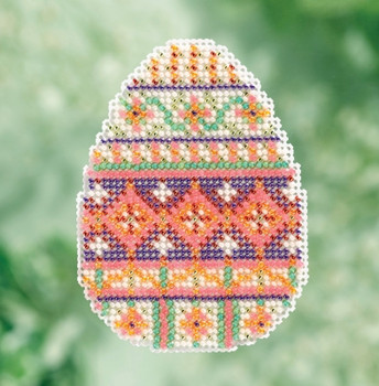 MH181715 Mill Hill Seasonal Ornament Kit Trellis Egg