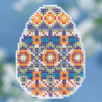 MH181815 Mill Hill Seasonal Ornament Kit Mosaic Egg