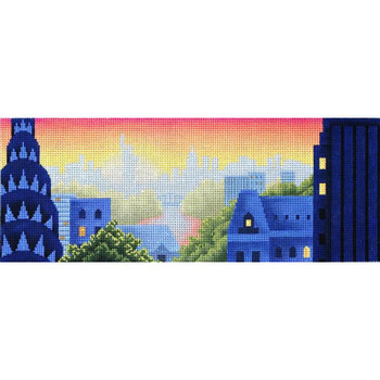 AC037 Rooftops Of New York 16 Mesh, 16” x 6” Abigail Cecile