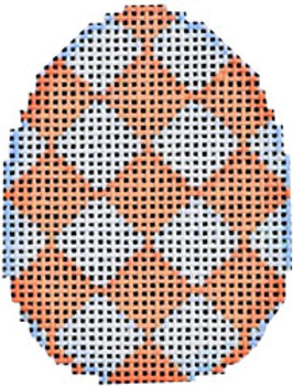 EG-613E Peach Harlequin Mini Egg 2x2.5 18 Mesh Associated Talents 